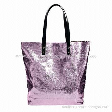 Vintage Tote Reusable Shopper Bag, Made of 100% Polyester or Leather